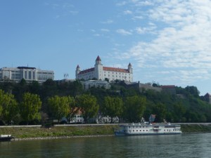 Bratislava Castle viewed from River Danube