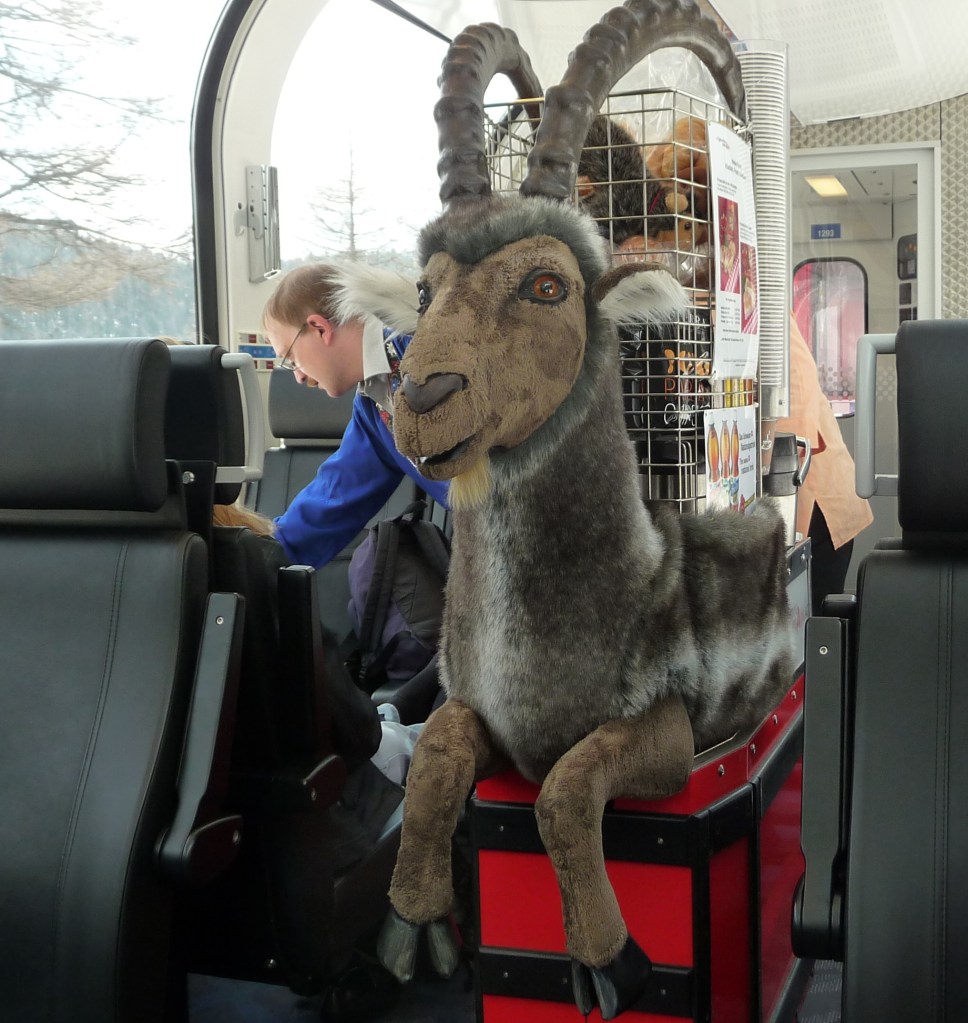 The min bar on the Bernina Express