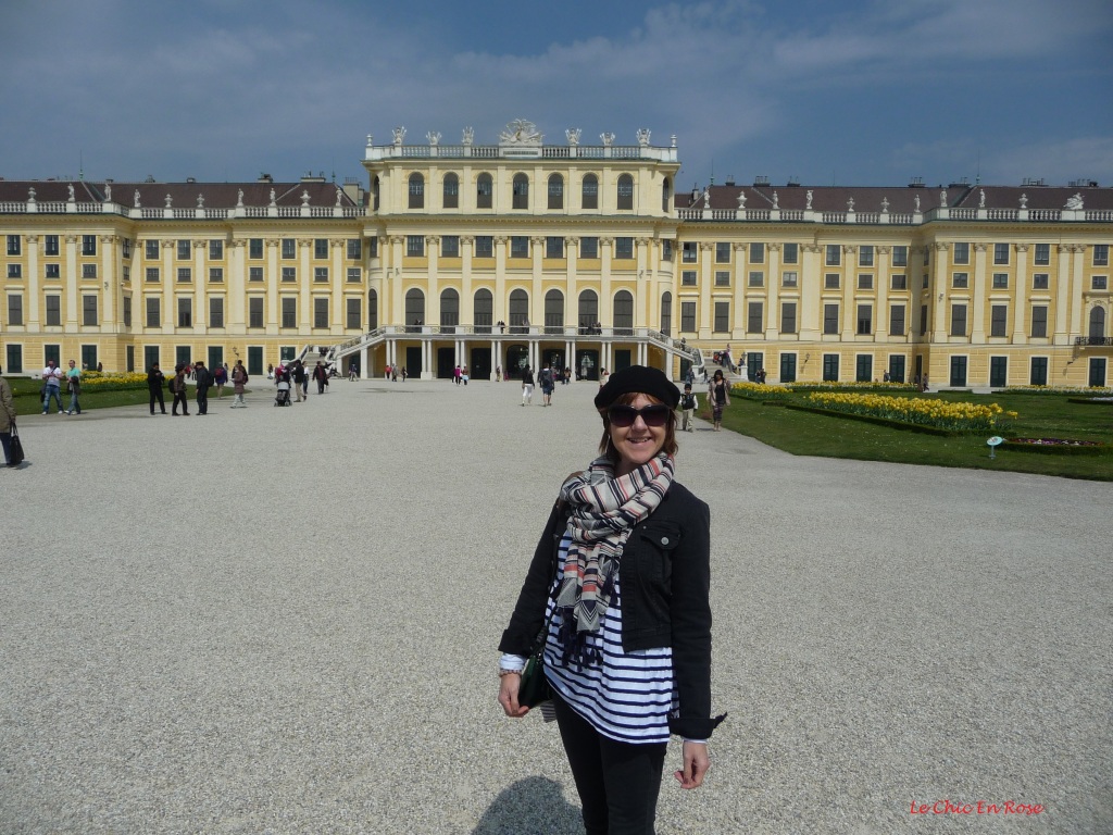 In front of Schoenbrunn Palace Vienna