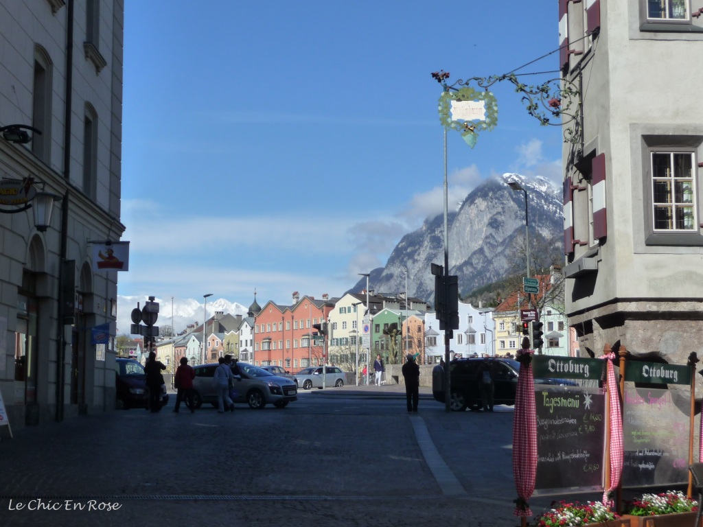 Innsbruck's Altstadt - view back towards the River Inn. 