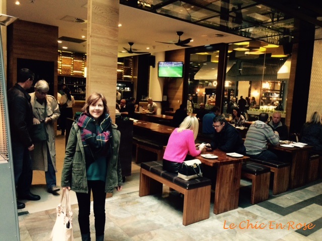 Le Chic En Rose outside Brotzeit in Perth CBD