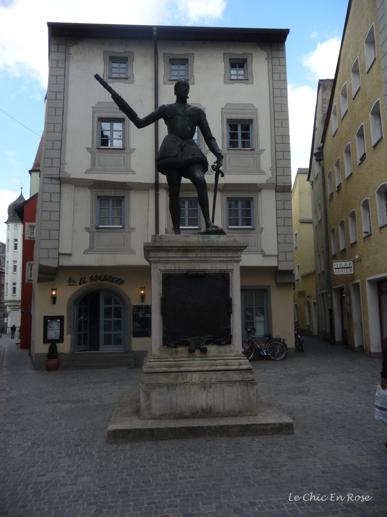 Statue of the Spanish military commander, Don Juan Of Austria in Regensburg