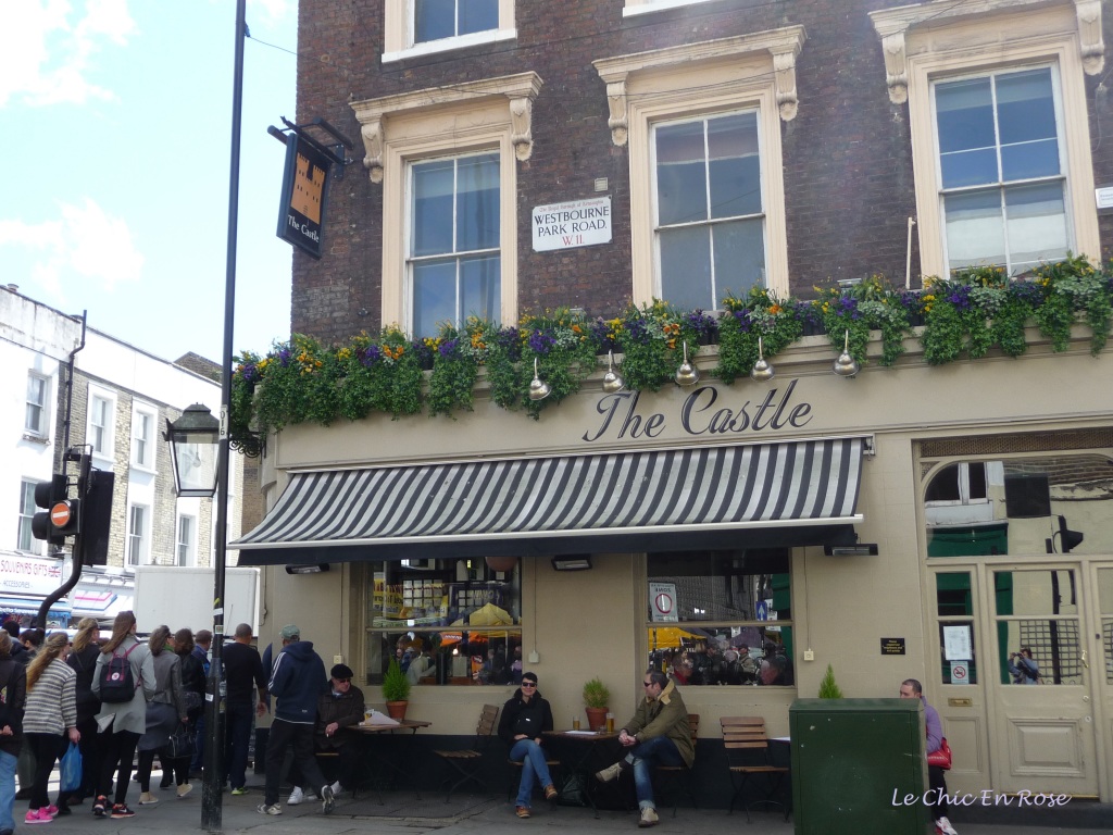 The Castle Pub, 225 Portobello Road Notting Hill (at the junction with Westbourne Park Road)