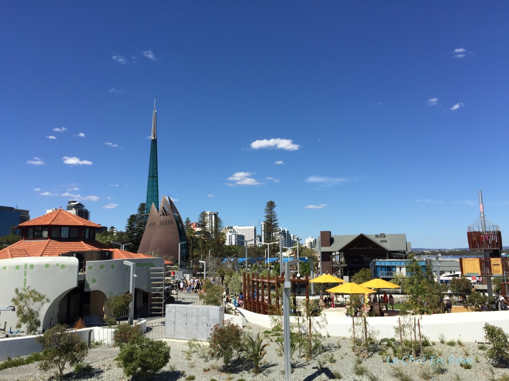 View of the Bell Tower from Elizabeth Quay